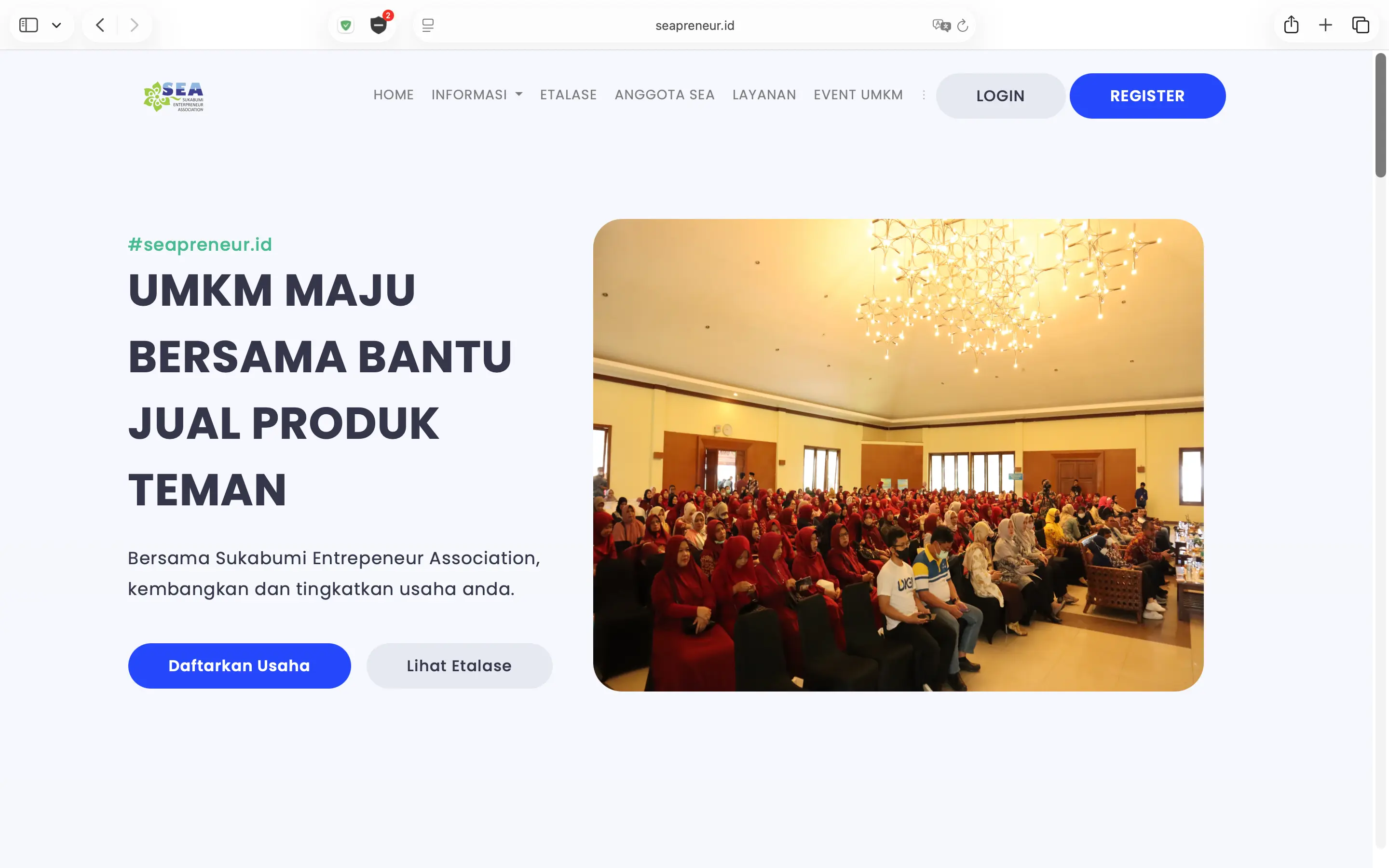 Seapreneur.id — Warung Digital for Sukabumi MSMEs — website preview